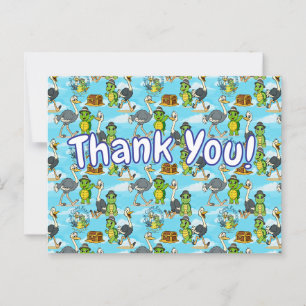 Nae Nae & Lulu Adventures Thank You Postcard