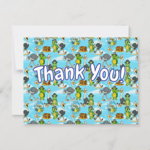 Nae Nae & Lulu Adventures Thank You Postcard