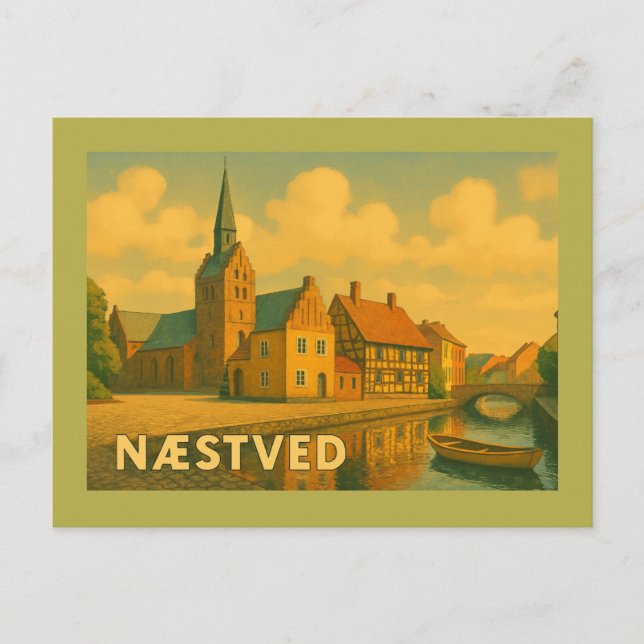 Næstved Denmark Church Postcard (Front)