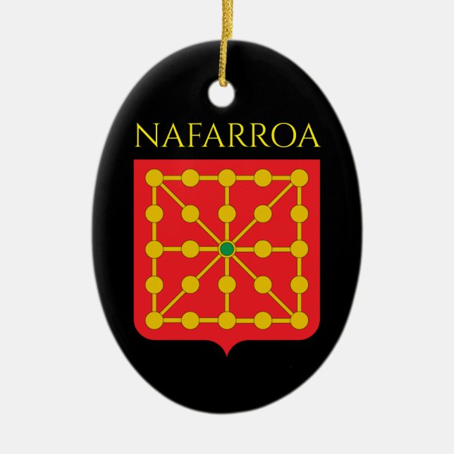 Nafarroa Ceramic Tree Decoration (Front)