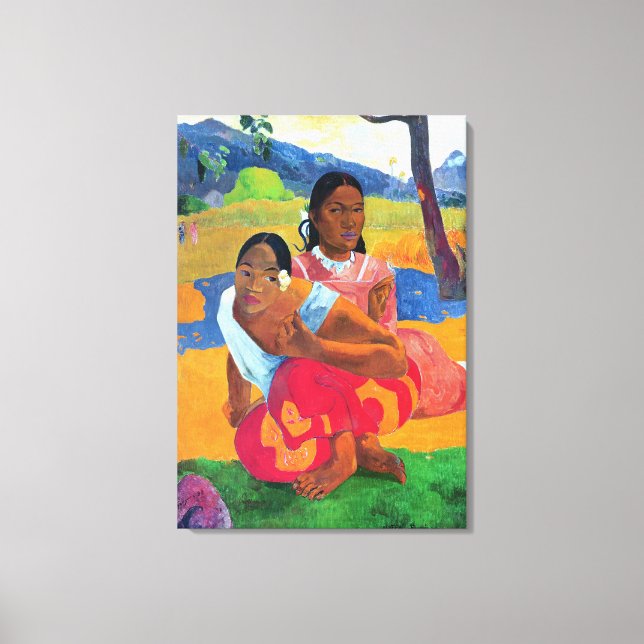 Nafea Faaipoipo , 1892 Canvas Print (Front)