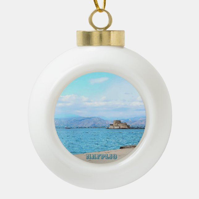 Nafplio Souvenir Christmas Ornament (Front)