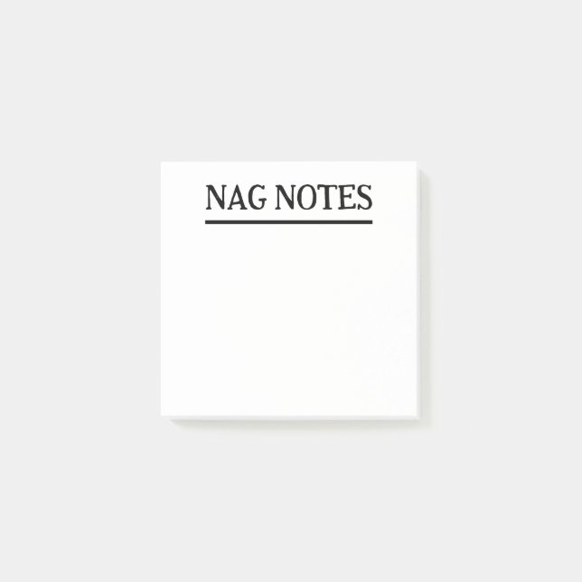 Nag Notes Funny Notes (Front)