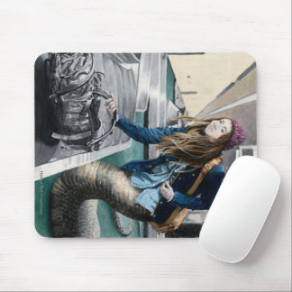 Naga Exploring World Travel Fantasy Art Mousepad