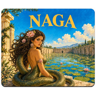 Naga, Gothic Fantasy Monster Mouse Mat