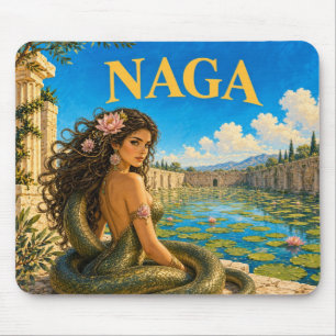 Naga, Gothic Fantasy Monster Mouse Mat