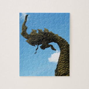 Naga ... Pha That Luang Stupa, Laos Jigsaw Puzzle