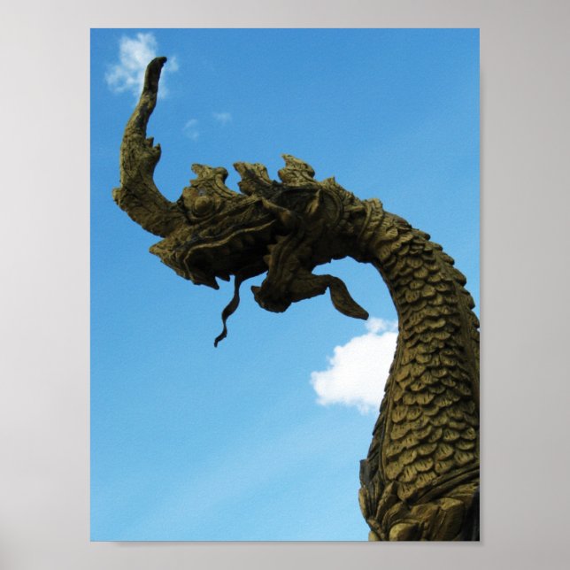 Naga ... Pha That Luang Stupa, Laos Poster (Front)