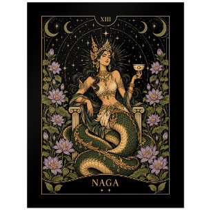 Naga, Starlit Tarot Art Postcard