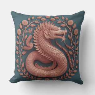 Naga Vine Relief 3D Batik Motif Cushion