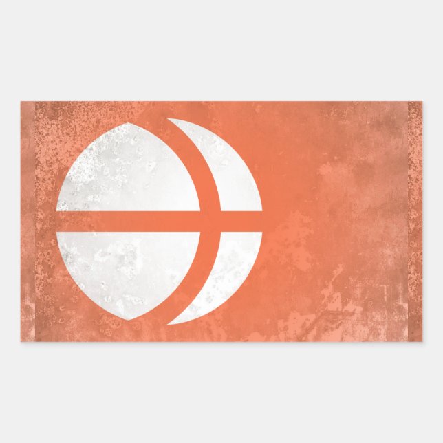 Nagano prefecture rectangular sticker (Front)
