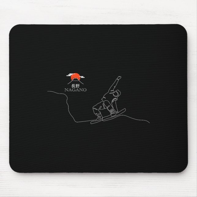 Nagano Snowboard  Mouse Mat (Front)
