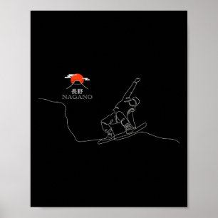 Nagano Snowboard  Poster