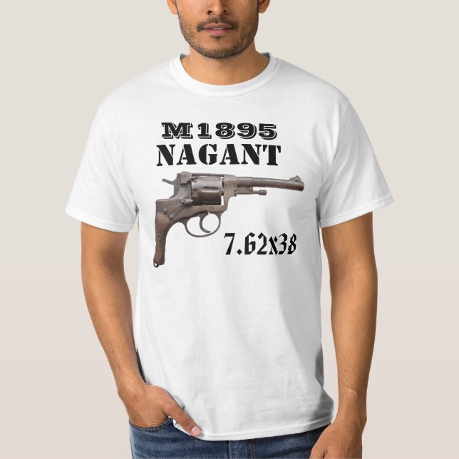 Nagant Revolver M1895 ww2 gun shirt (Front)