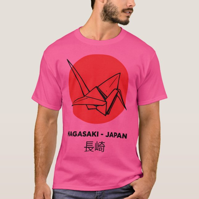Nagasaki Origami Art 	  A Tribute To Japanese Cult T-Shirt (Front)