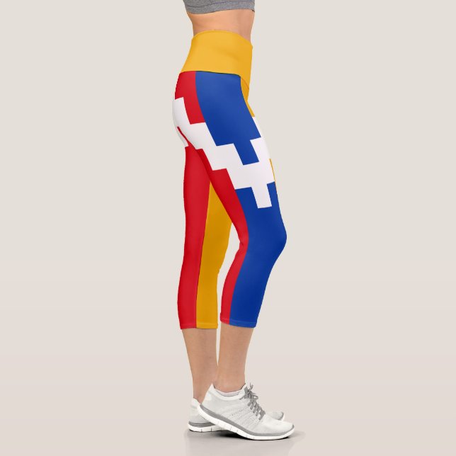 Nagorno Karabakh Flag Capri Leggings (Right)