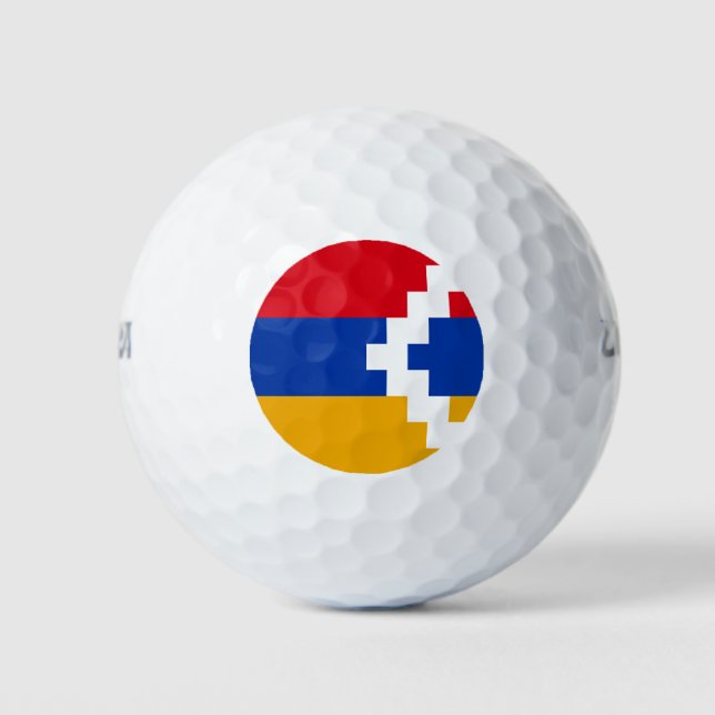 Nagorno Karabakh Flag Golf Balls (Front)