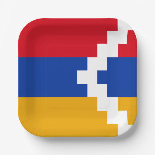 Nagorno Karabakh Flag Paper Plate