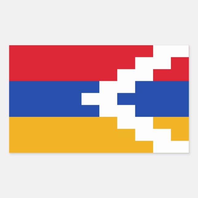 Nagorno Karabakh Flag Rectangular Sticker (Front)