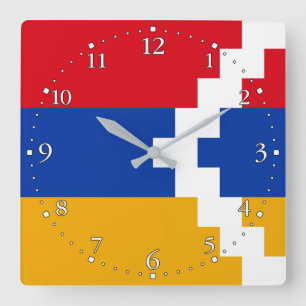 Nagorno Karabakh Flag Square Wall Clock
