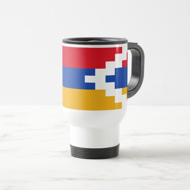 Nagorno Karabakh Flag Travel Mug (Front Right)