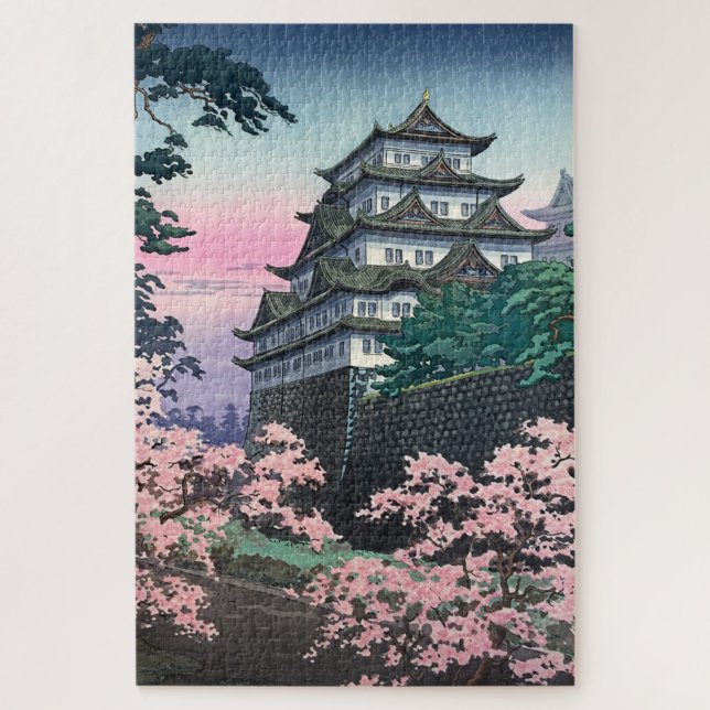 Nagoya Castle by Tsuchiya Koitsu Jigsaw Puzzle (Vertical)