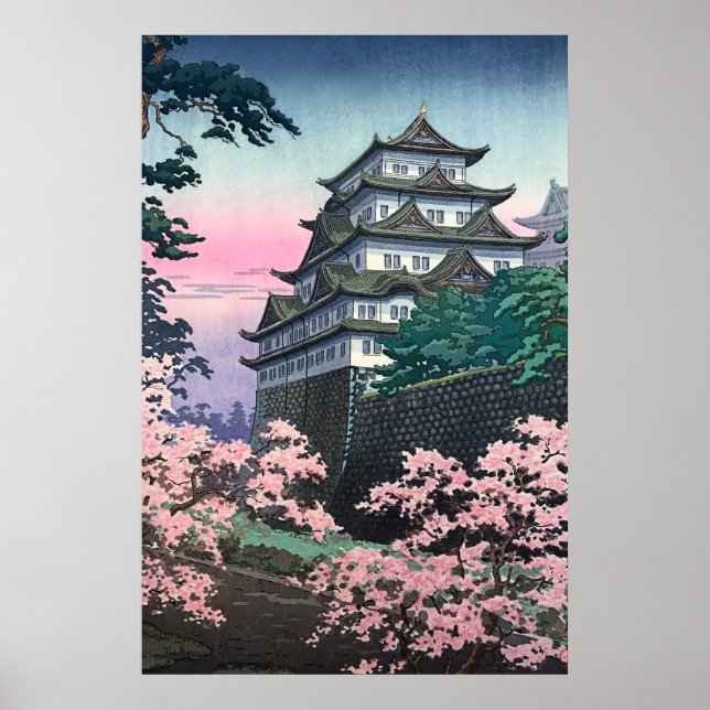 Nagoya Castle by Tsuchiya Koitsu Poster (Front)