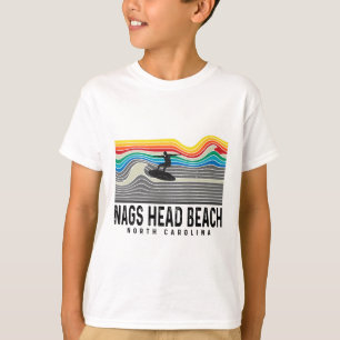 Nags Head Beach North Carolina Surfboarder Men Wom T-Shirt
