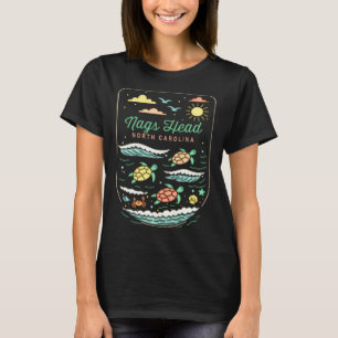 Nags Head Nc Cute Beach Vacation Sea Turtle Lover  T-Shirt