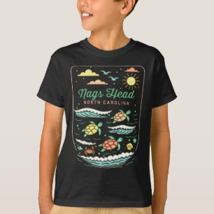 Nags Head Nc Cute Beach Vacation Sea Turtle Lover T-Shirt