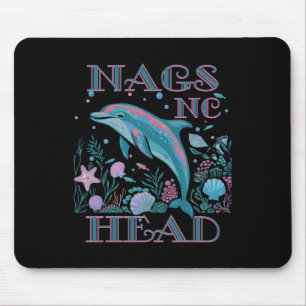Nags Head Nc Dolphin Lover Colorful Beach Souvenir Mouse Mat