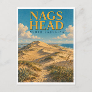 Nags Head North Carolina Jockey Ridge GeoSaga Postcard