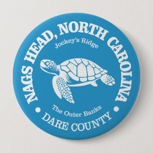 Nags Head (sea turtle) 10 Cm Round Badge