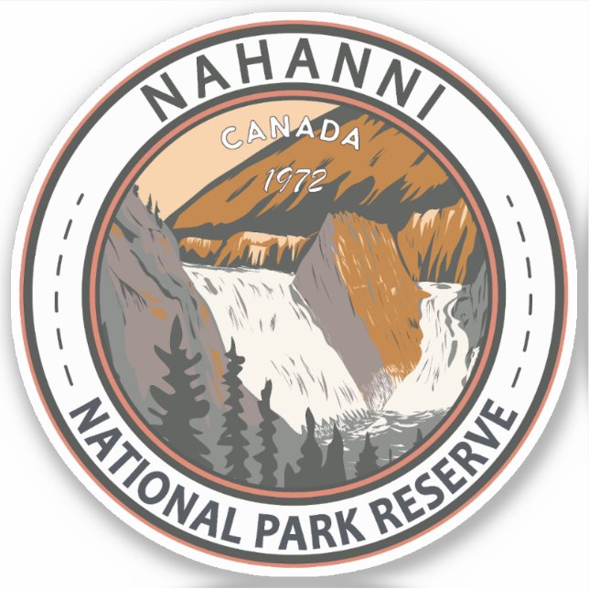 Nahanni National Park Reserve Travel Art Vintage (Front)
