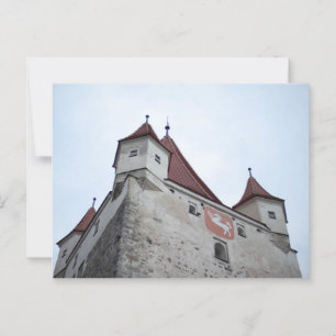 NAHAUFNAHME HAAGER SCHLOSSTURM MIT BLAUEM HIMMEL POSTCARD