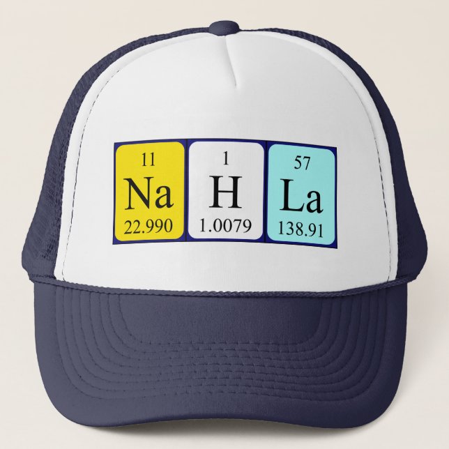 Nahla periodic table name hat (Front)