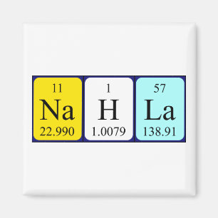 Nahla periodic table name magnet