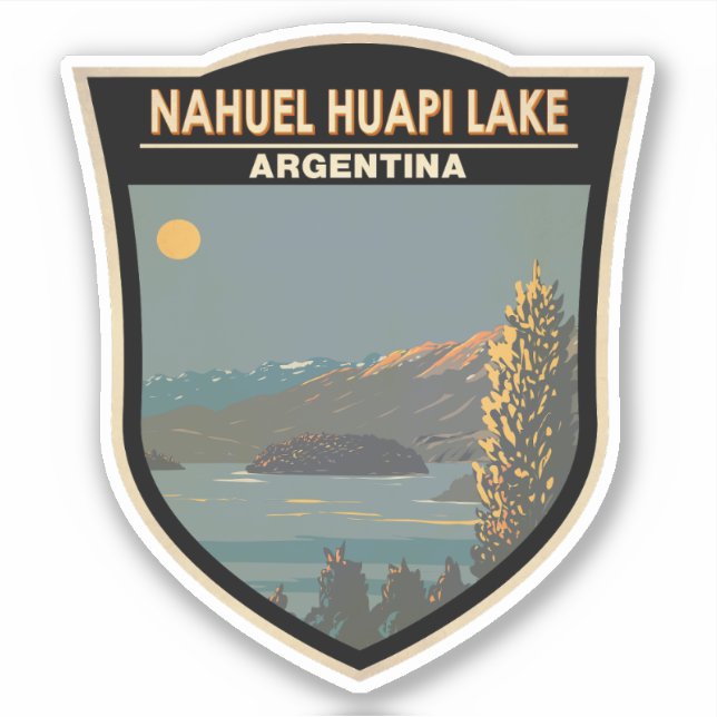 Nahuel Huapi Lake Argentina Travel Art Vintage (Front)