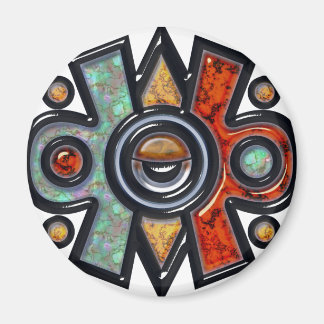 Nahui Ollin Fridge Magnet