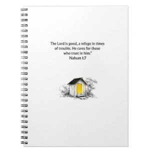 Nahum 1:7 Christian Scripture Notebook Journal
