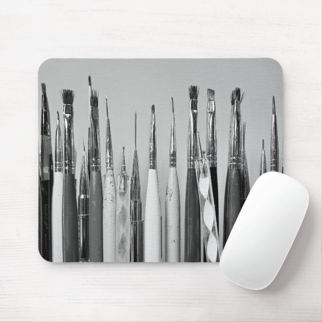 Nail Art Brush Collection Mouse Mat (With Mouse)
