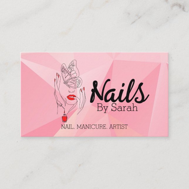 Nail art business card (Front)