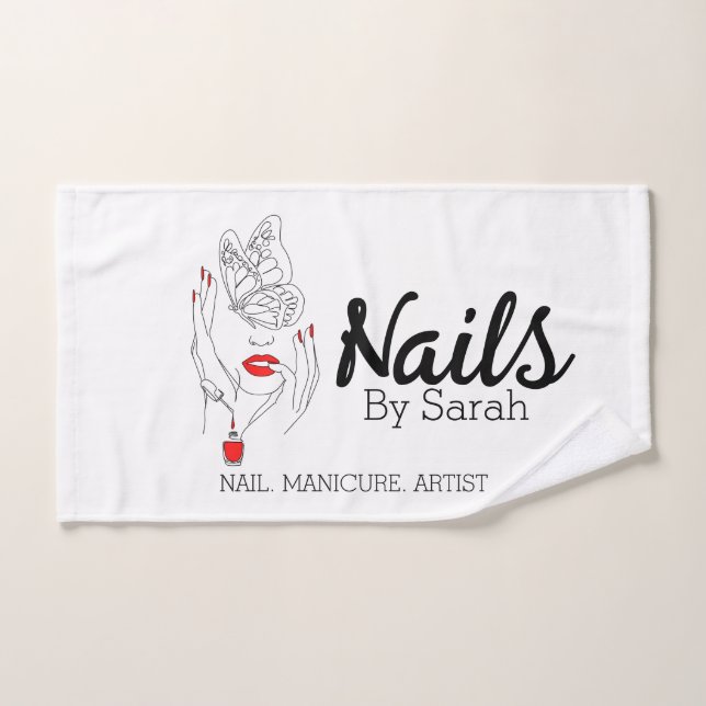 Nail art  hand towel (Hand Towel)
