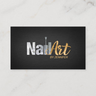 Nail Art Logo with Appointment Business Card