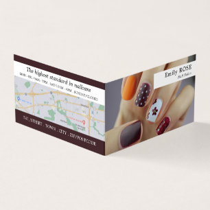 Nail Art, Nail Technician, Nail Salon Loyalty Business Card