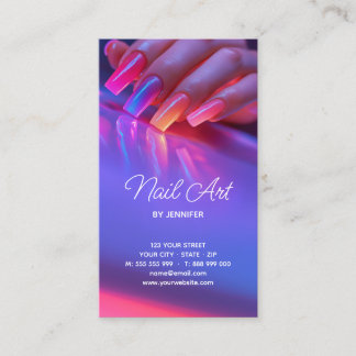Nail Art Salon Beauty Business Card