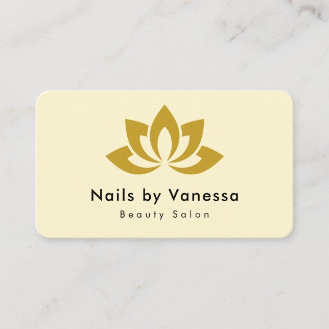 Nail Artist Beauty Salon Groovy Business Card (Front)