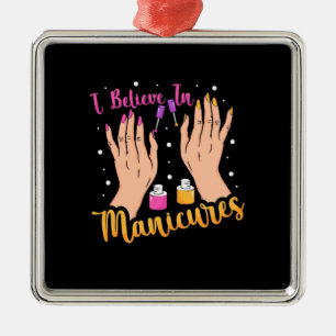 Nail Artist Believe In Manicures Metal Tree Decoration