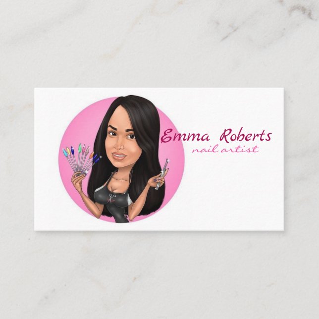 Nail Artist Business Card (Front)