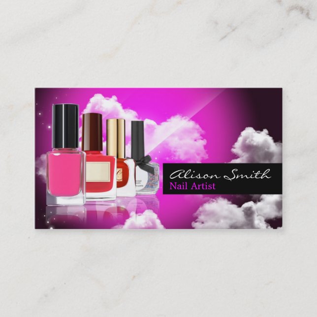 Nail artist business card (Front)